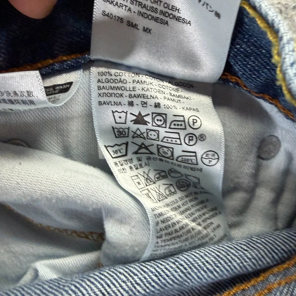 Levi's 505 Jeans Mens 42x30 Blue Cotton Denim Straight Utility Travel Workwear